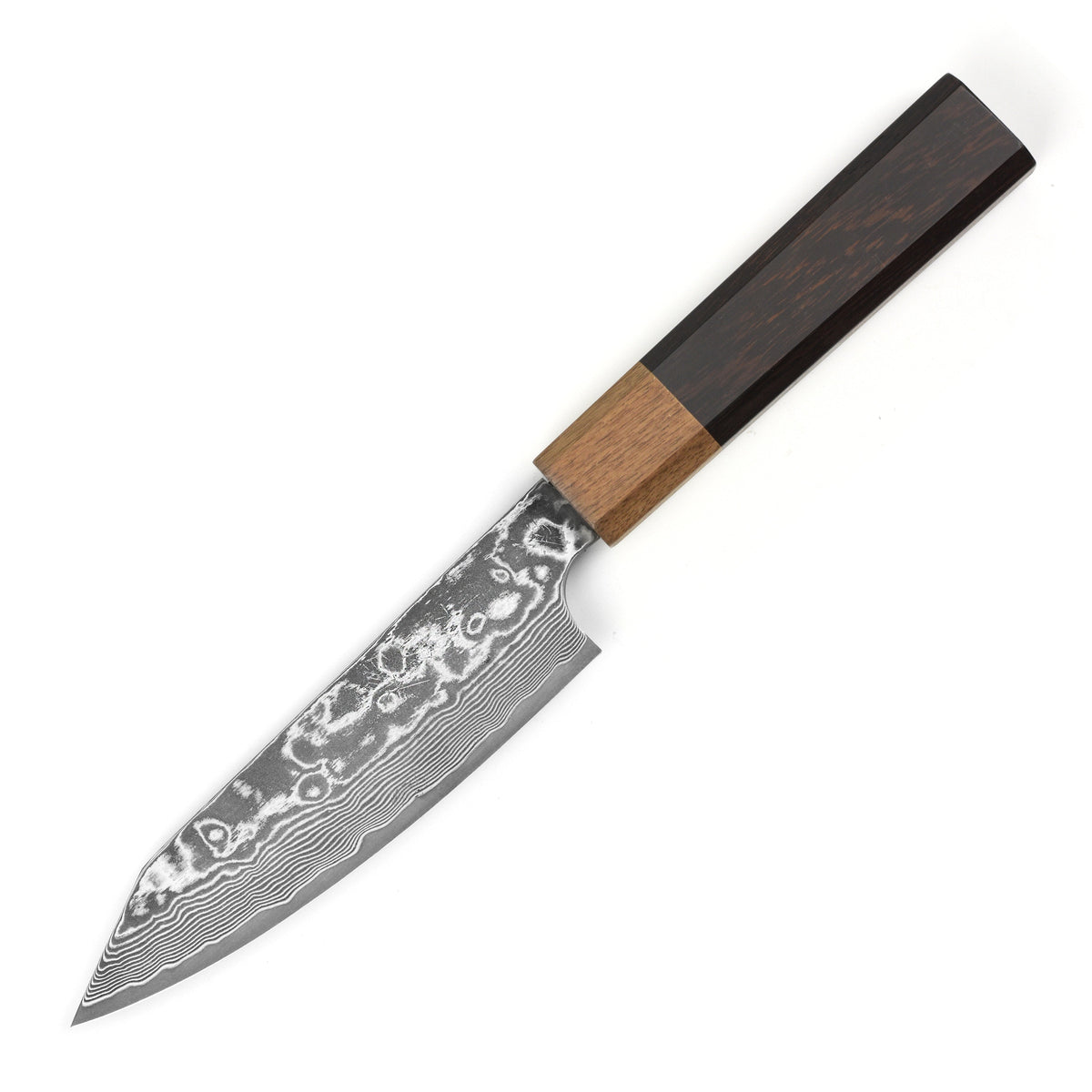 Hatono SG2 Kurozome Damascus 5.3" Kiritsuke Petty