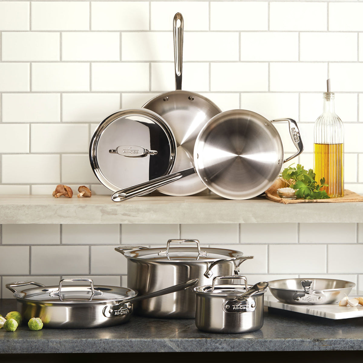 All-Clad d5 Brushed Stainless 2-quart Saucepan