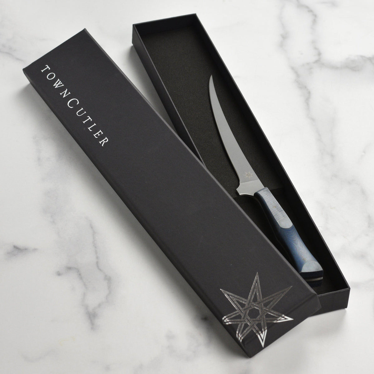 Town Cutler eXo Blue 6" Curved Boning Knife