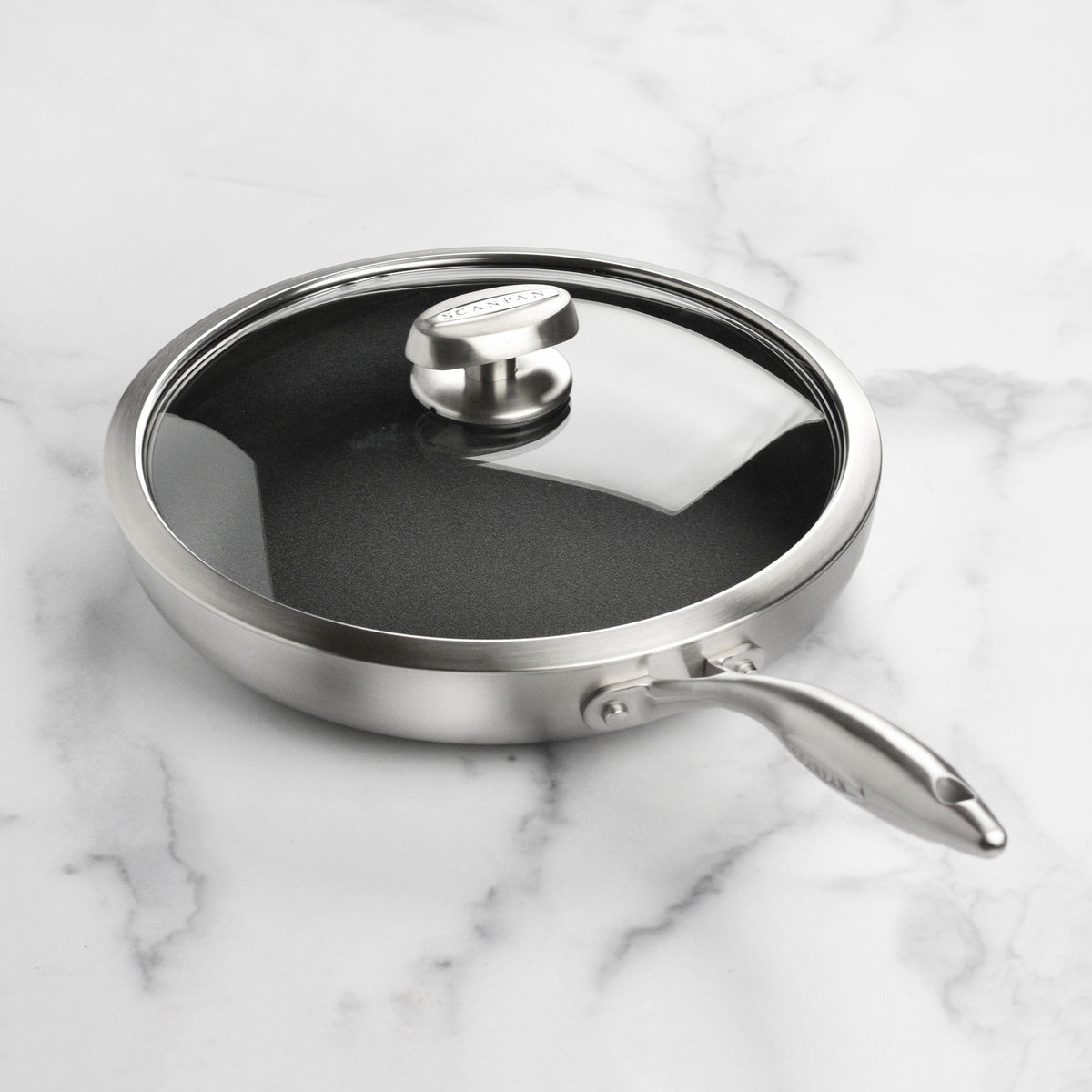 Scanpan CX+ 11" Stainless Steel Nonstick Fry Pan with Lid