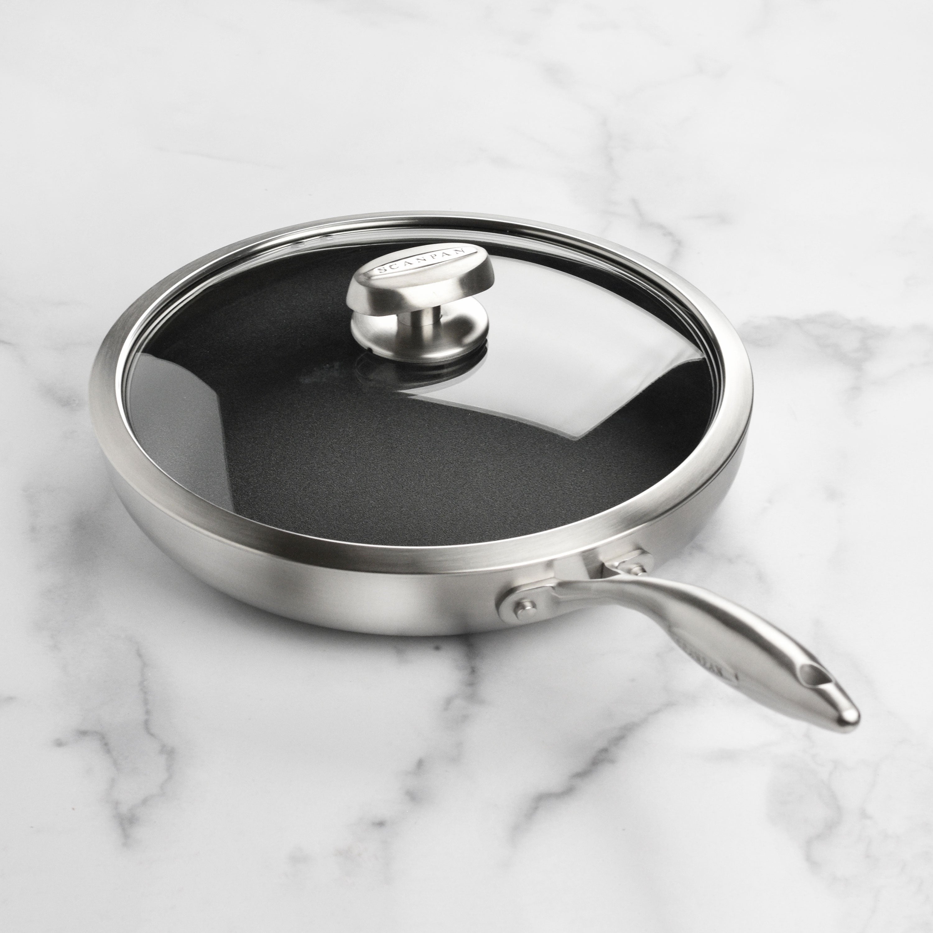 Scanpan CX+ 11" Stainless Steel Nonstick Fry Pan with Lid