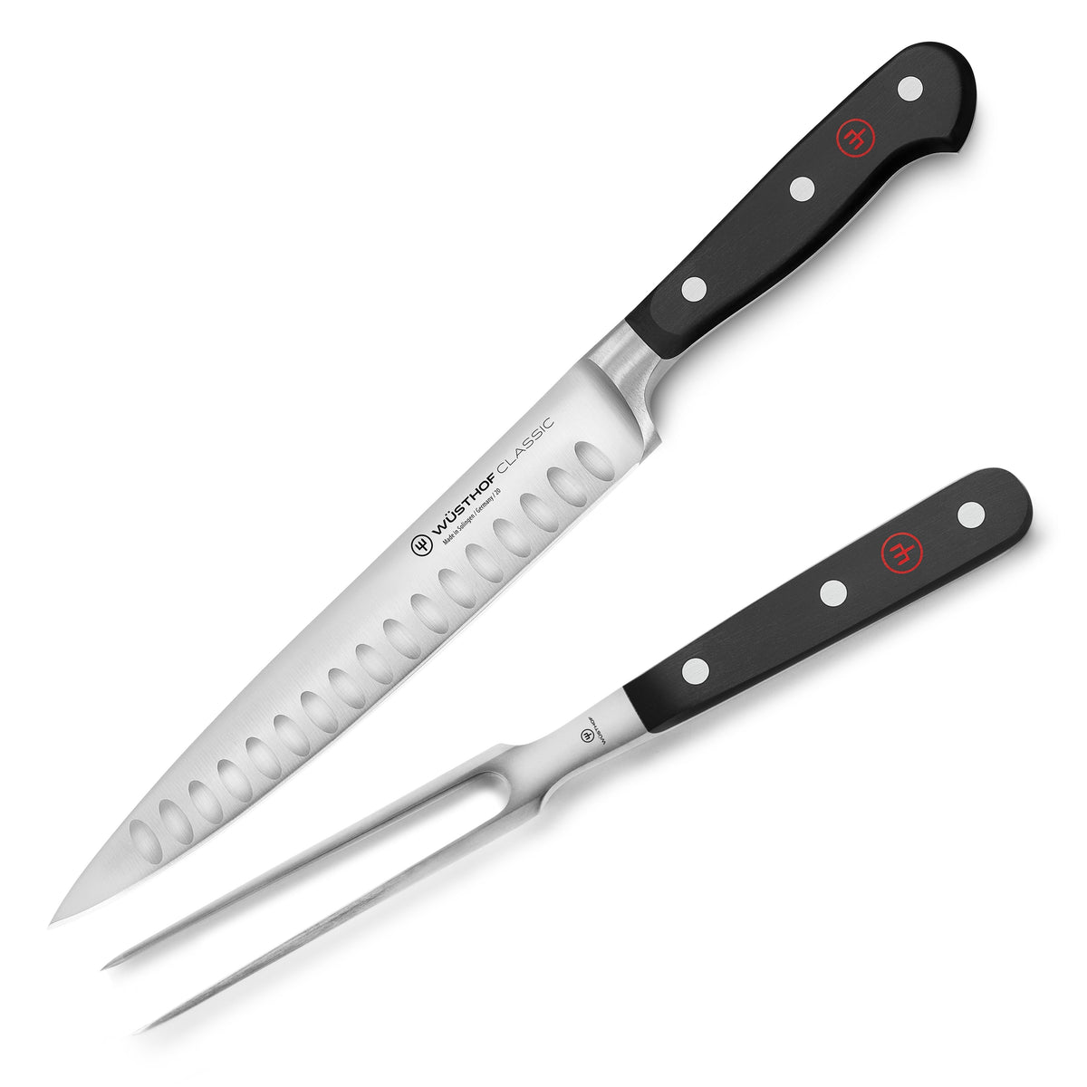 Wusthof Classic 2 Piece Hollow Edge Carving Set