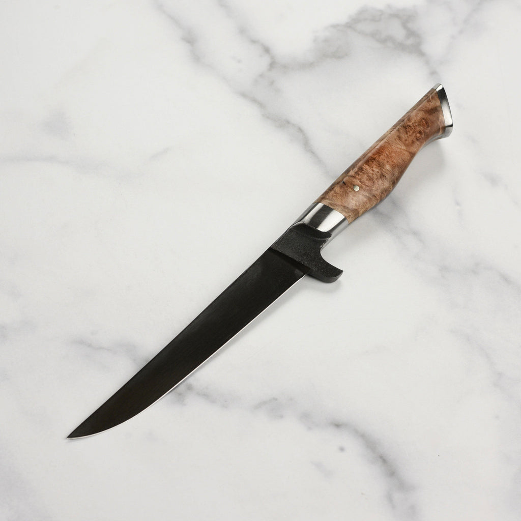 Steelport Carbon Steel 6" Boning Knife with Oregon Maple Magnetic Sheath