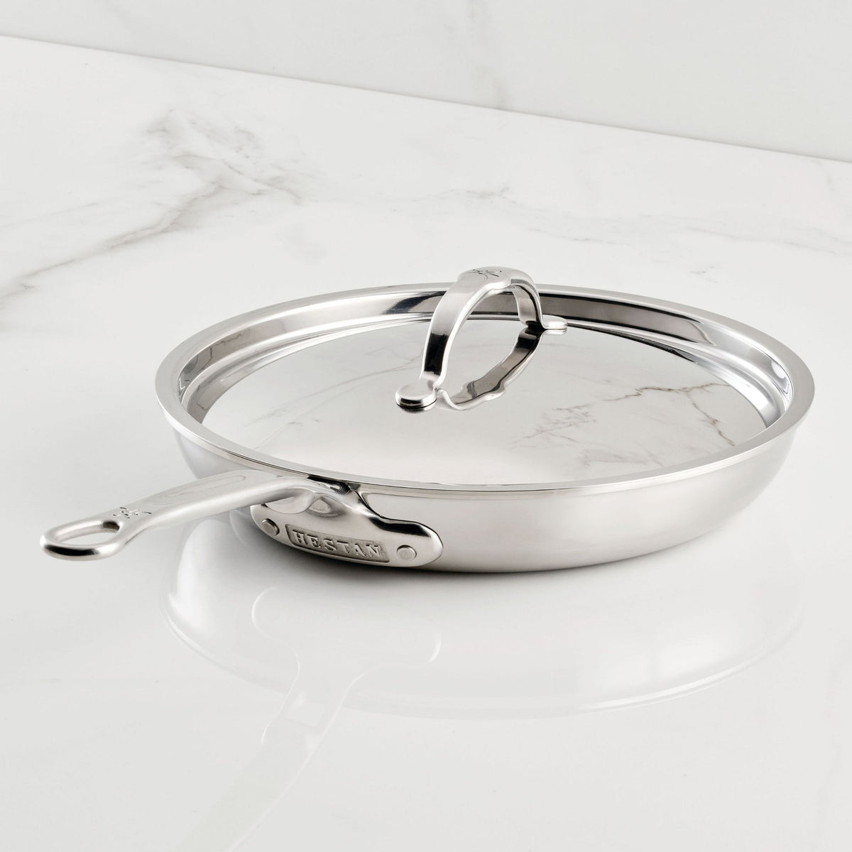 Hestan ProBond Luxe 11" Stainless Steel Skillet with Lid