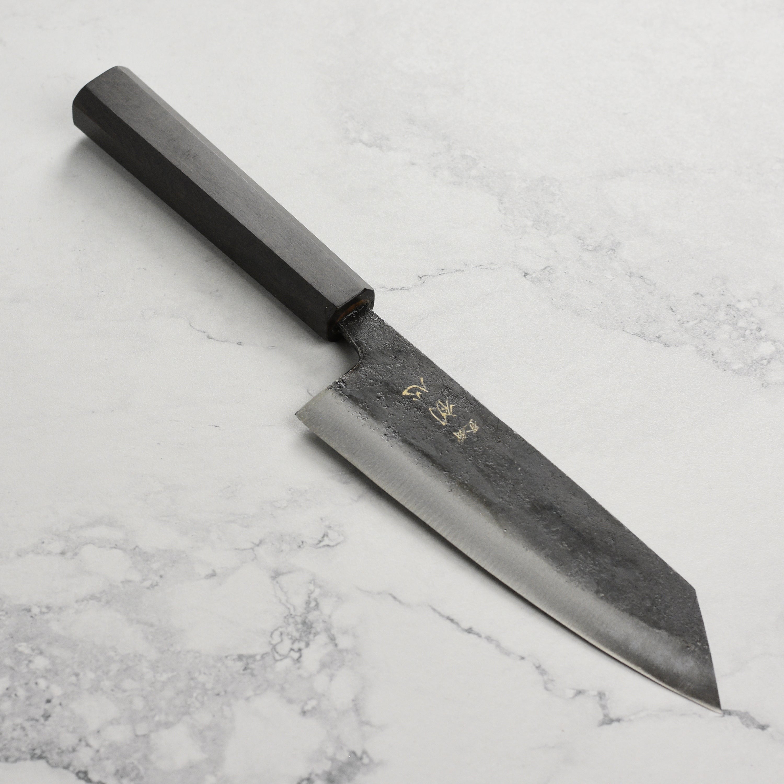 Hatsukokoro Kurogane Aogami #2 Kurouchi 6.5" Bunka