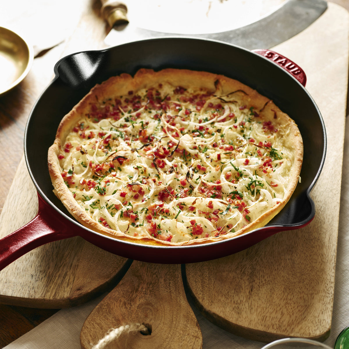 Staub 11" Grenadine Cast Iron Deep Traditional Skillet