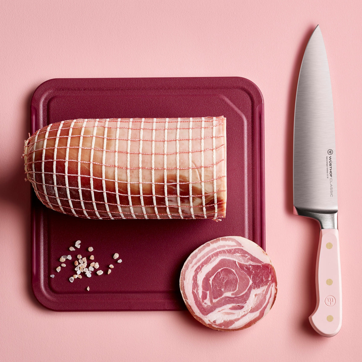Wusthof Classic Pink Himalayan Salt 8 Piece Knife Block Set