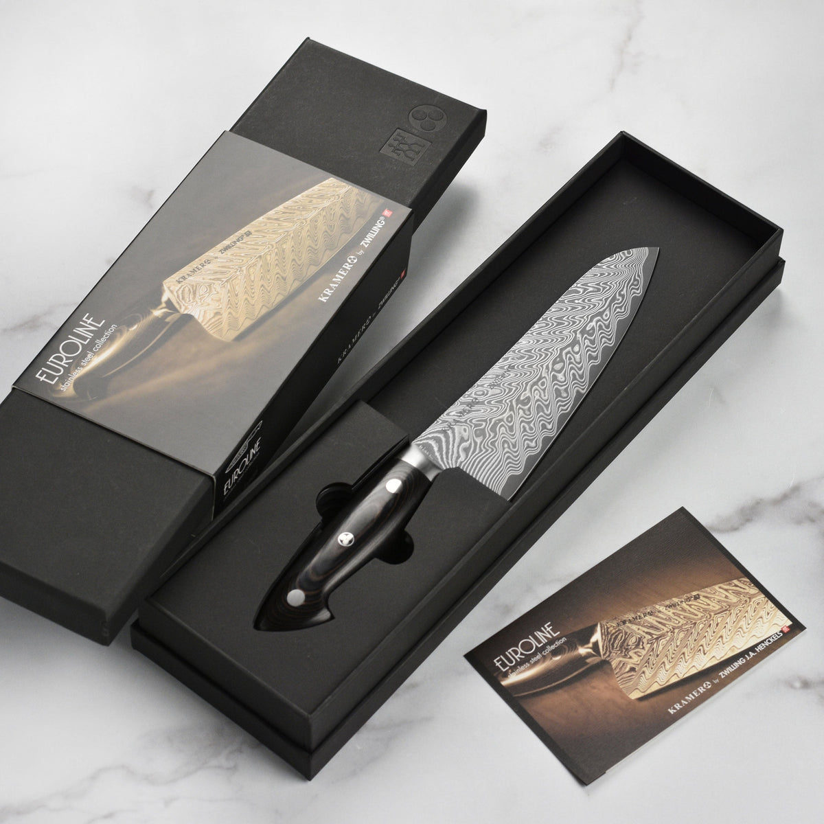 Kramer Stainless Damascus 7" Santoku Knife