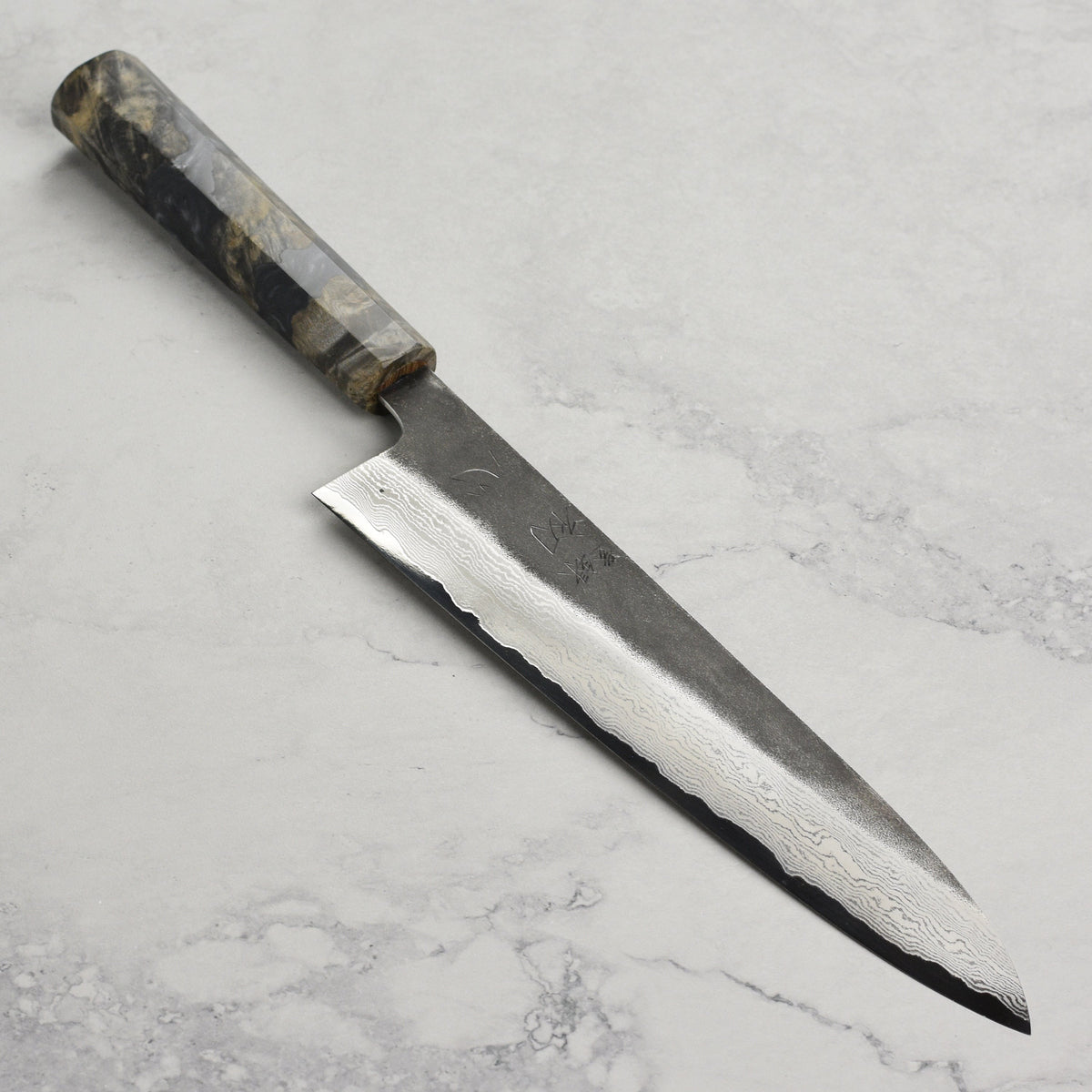 Hatsukokoro Atelier Kurouchi Damascus 9.4" Gyuto