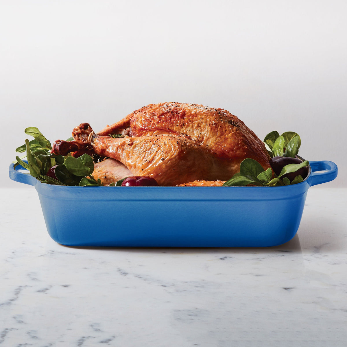 Le Creuset Signature Cast Iron Marseille Roasting Pan, 12.75x9.75"