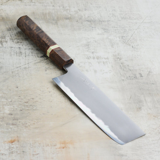 Tetsujin Aogami #2 So Kasumi 7" Nakiri, C+M Custom Handle