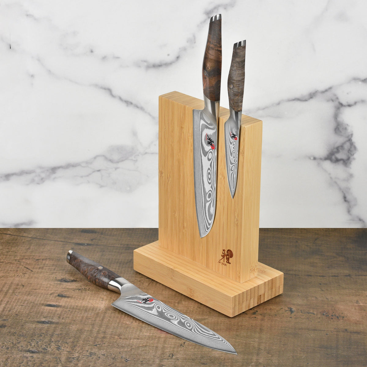 Miyabi Iki 4 Piece Magnetic Knife Stand Set