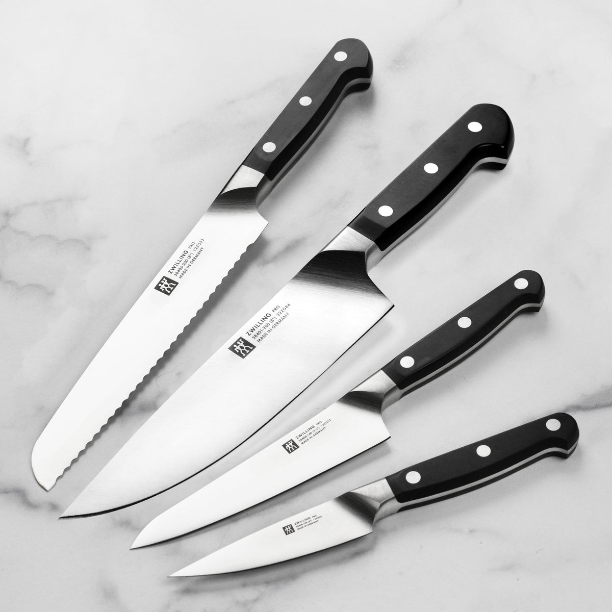 Zwilling Pro 7 Piece Acacia Knife Block Set with Bonus Sharpener