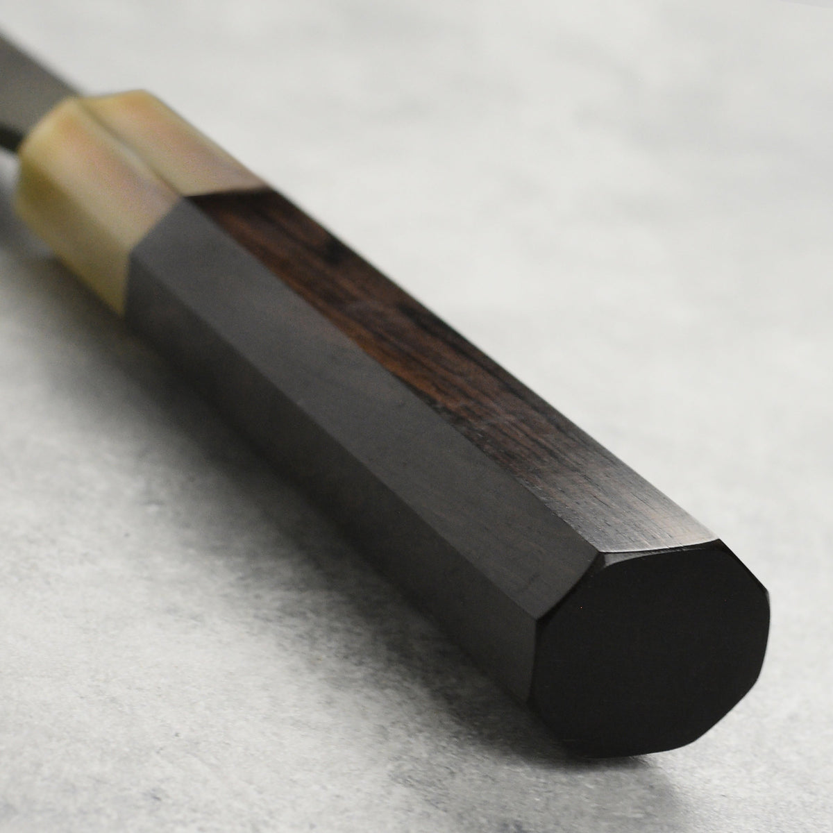 Hatsukokoro Shinkiro Aogami Super Kurouchi Damascus 8.25" Gyuto, Ebony with Ferrule