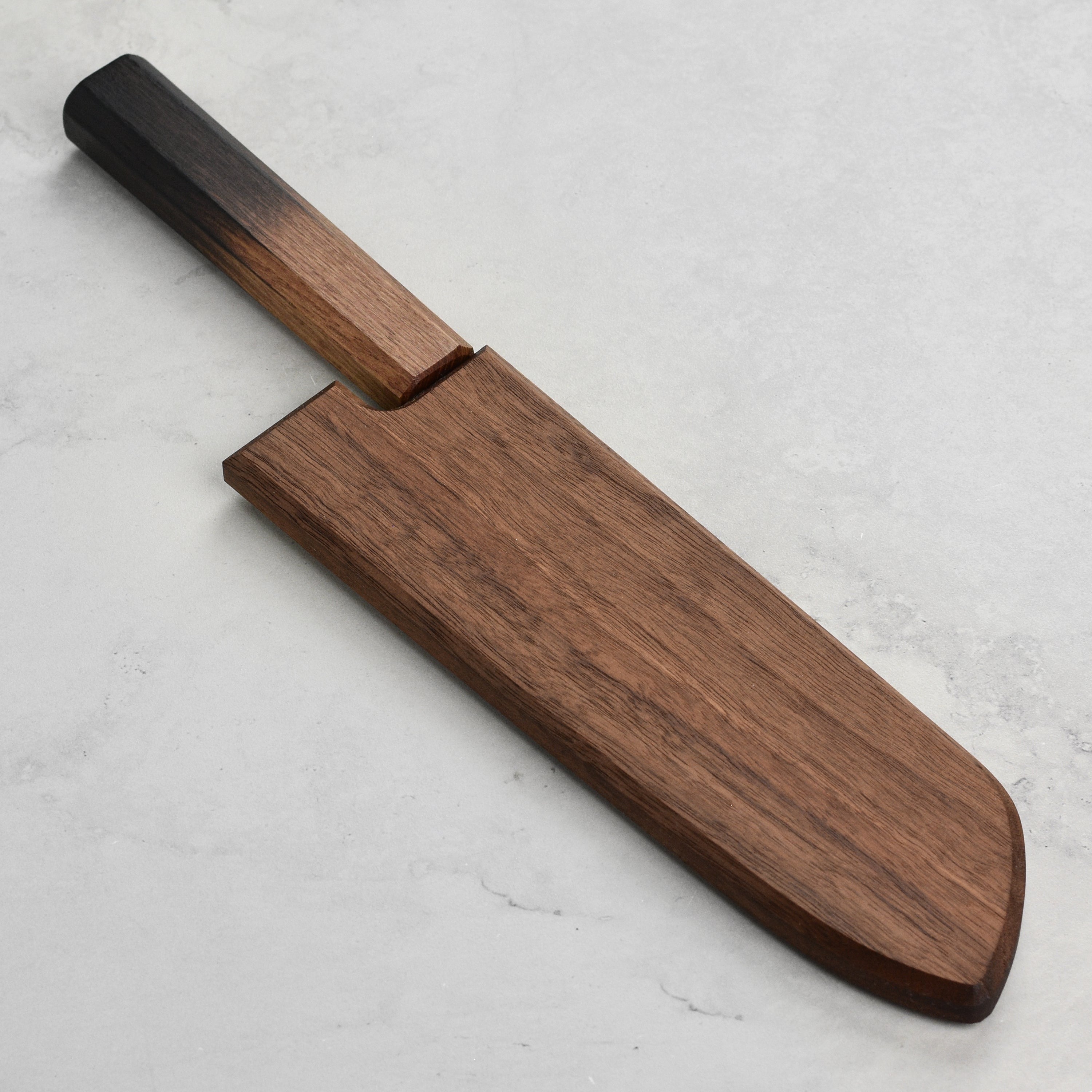 Magnetic Saya for Bunka & Santoku Knives, Walnut