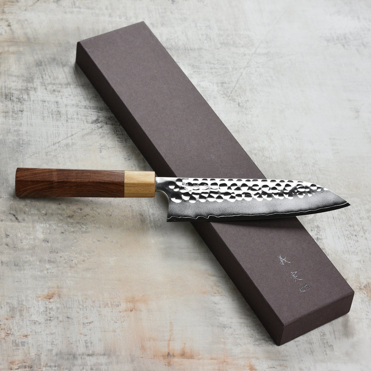 Yoshimi Kato Forged Ginsan Stainless Clad 6.7" Santoku