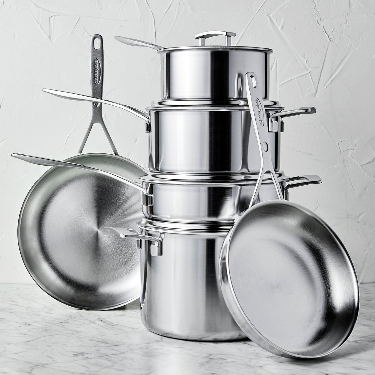 Demeyere Industry5 10 Piece Stainless Steel Cookware Set