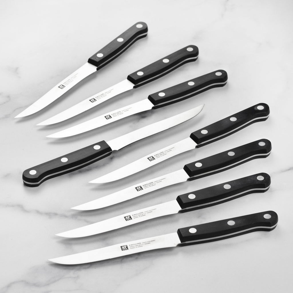Zwilling Twin Gourmet 8 Piece Steak Knife Set with Wood Case