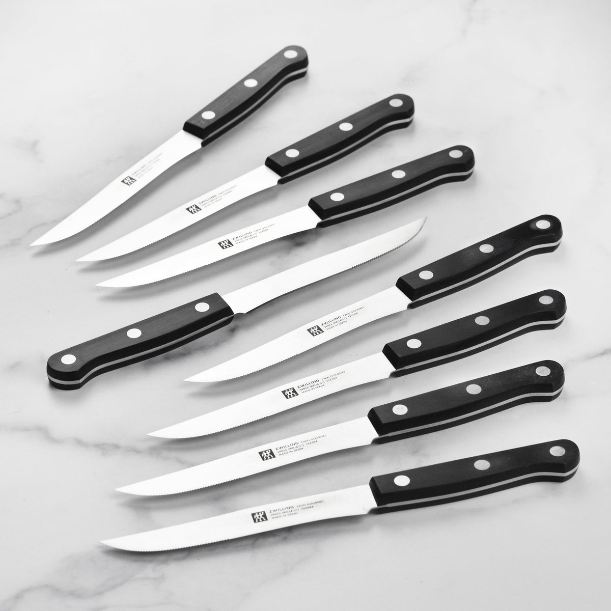 Zwilling Twin Gourmet 8 Piece Steak Knife Set with Wood Case