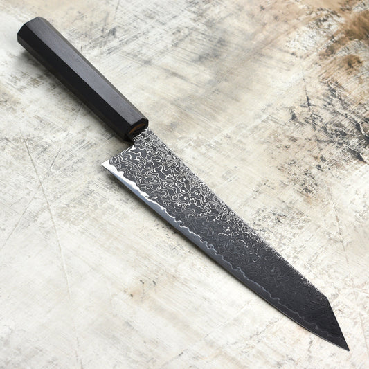 Hatsukokoro Ryuhyo SG2 Kurozome Damascus 9.4" Kiritsuke Gyuto