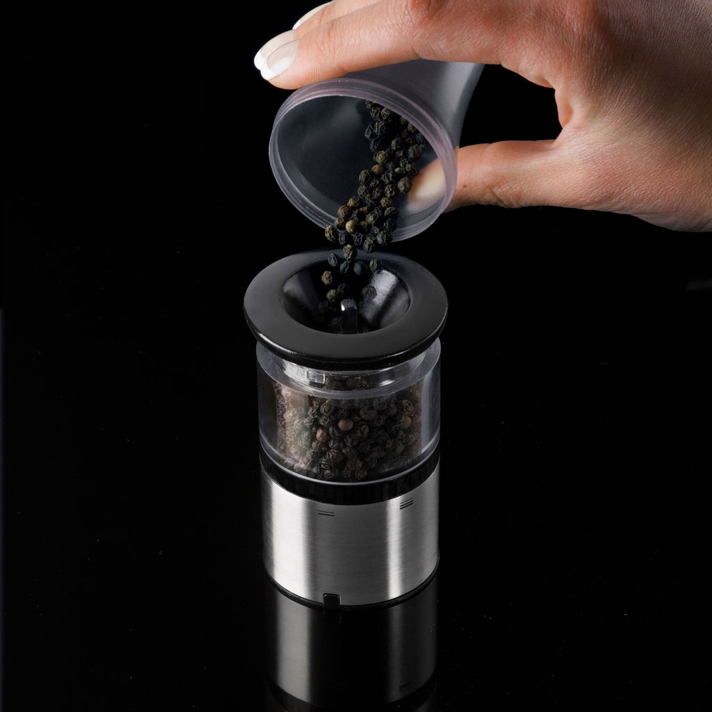 Peugeot Elis Sense 8" Stainless Steel Electric Salt & Pepper Mill Set