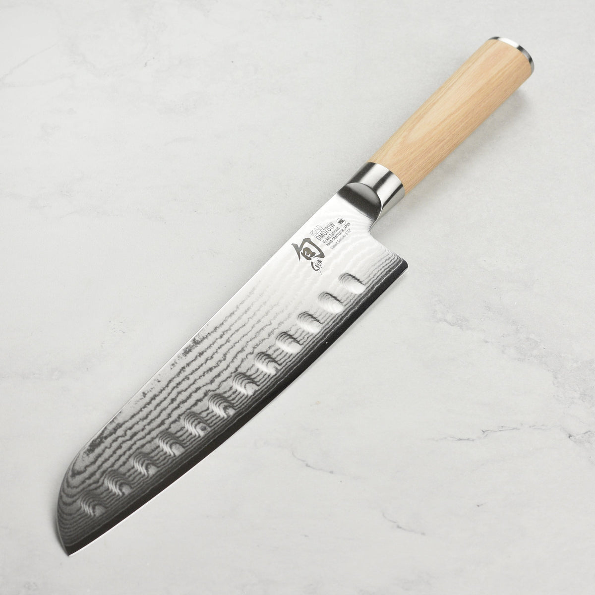 Shun Classic Blonde 8.5" Hollow Edge Santoku Knife