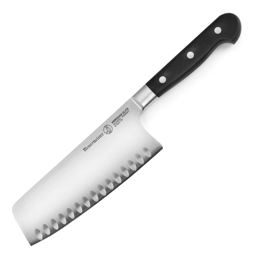 Messermeister Meridian Elite 7" Hollow Edge Nakiri Vegetable Knife