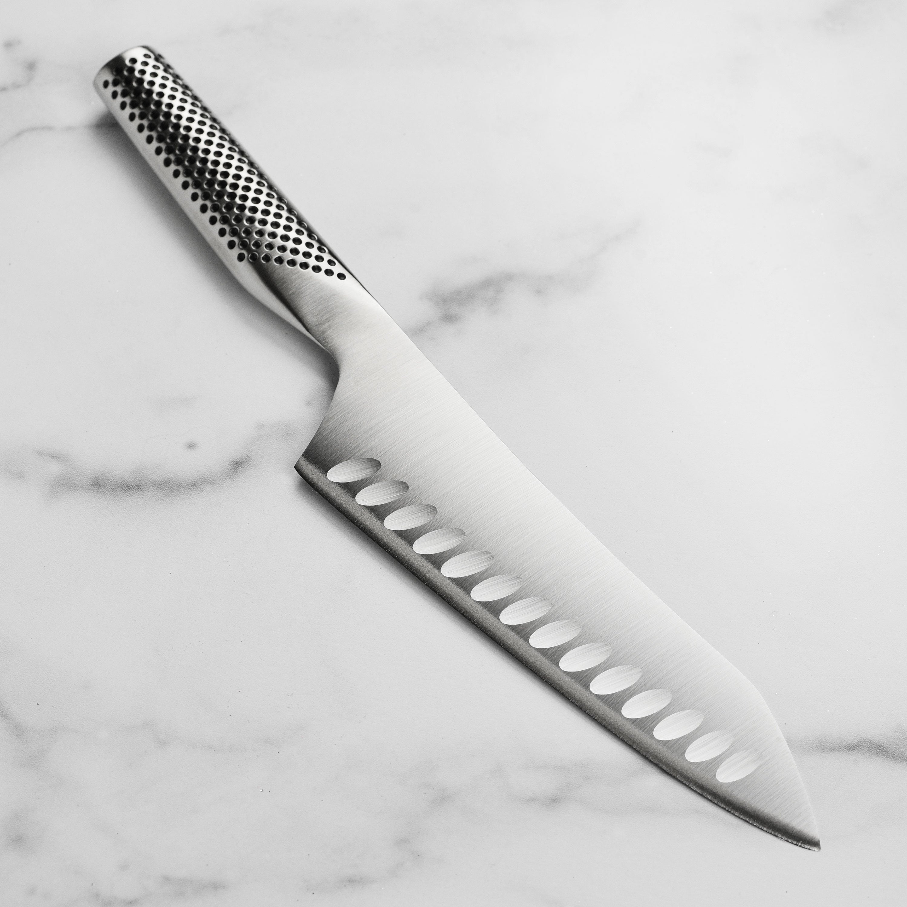 Global 7" Hollow Edge Asian Chef's Knife