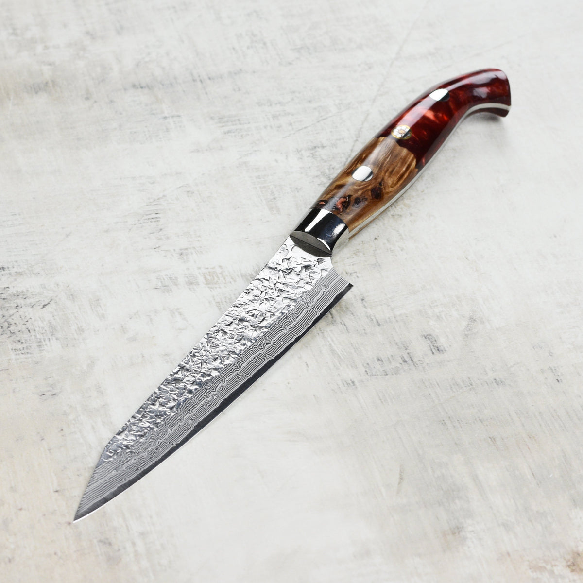 Kurosaki Shizuku Forged SG2 Damascus 5.1" Petty with Saya