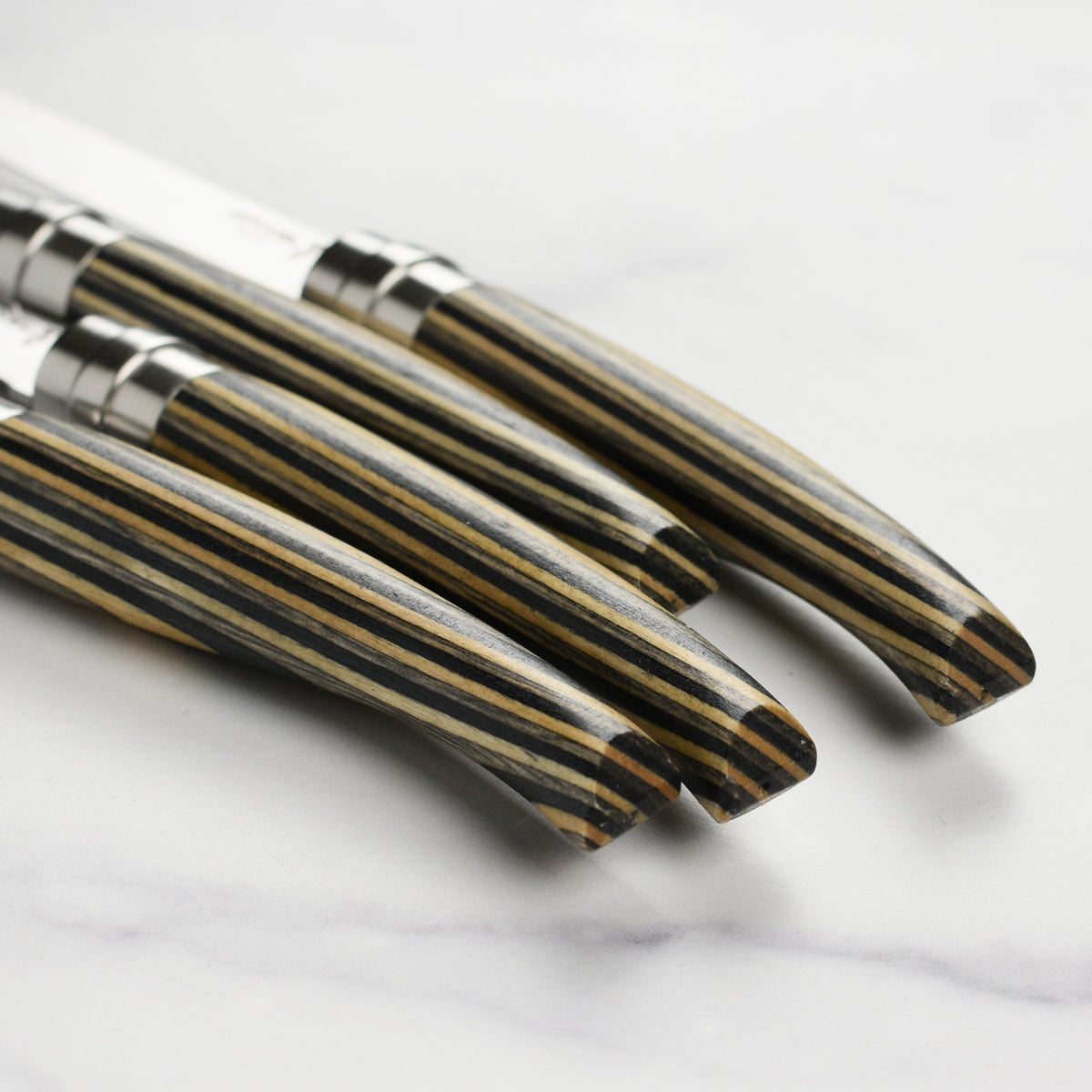 Opinel 4 Piece Birchwood Handle Steak Knife Set