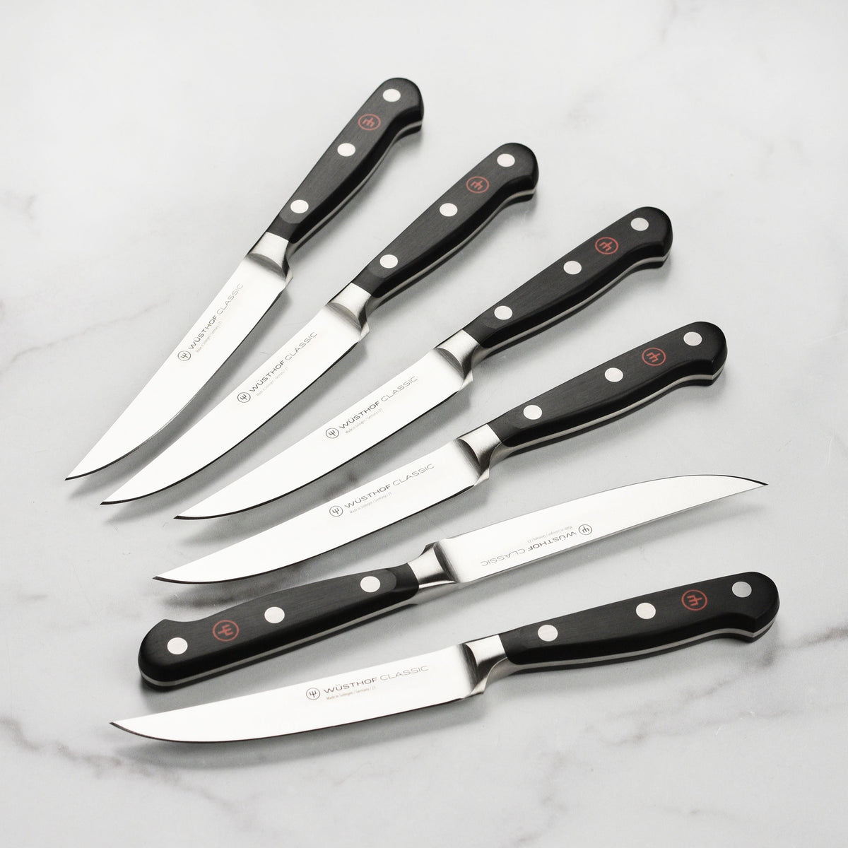 Wusthof Classic 16 Piece Acacia Knife Block Set with Forged Steak Knives