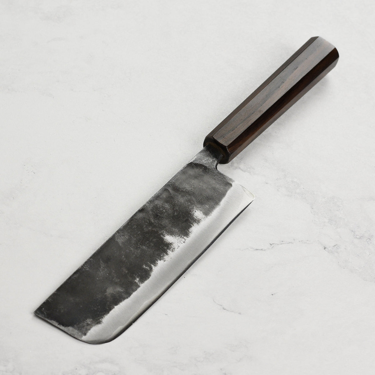 Hatsukokoro Kurogane Aogami #2 Kurouchi 6.5" Nakiri