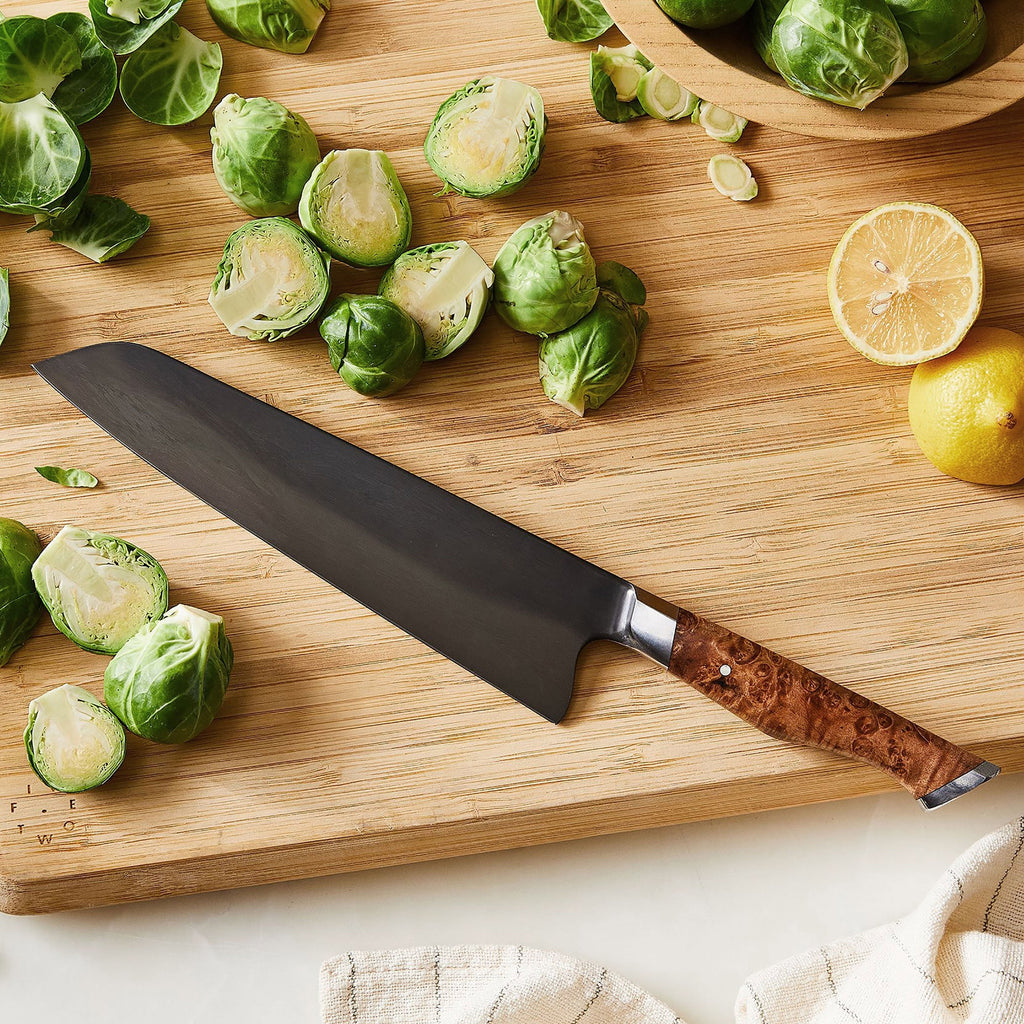 Steelport Carbon Steel 6 Piece Magnetic Knife Block Set