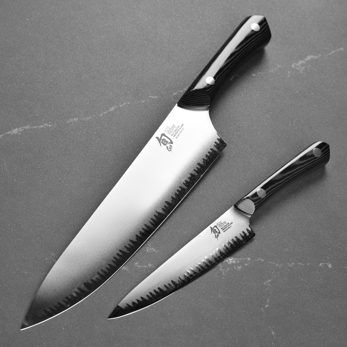 Shun Narukami Blue #2 Carbon Steel 10" Chef's & 6" Utility Knife Set