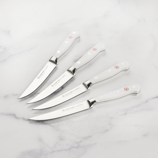 Wusthof Classic White 4 Piece Steak Knife Set