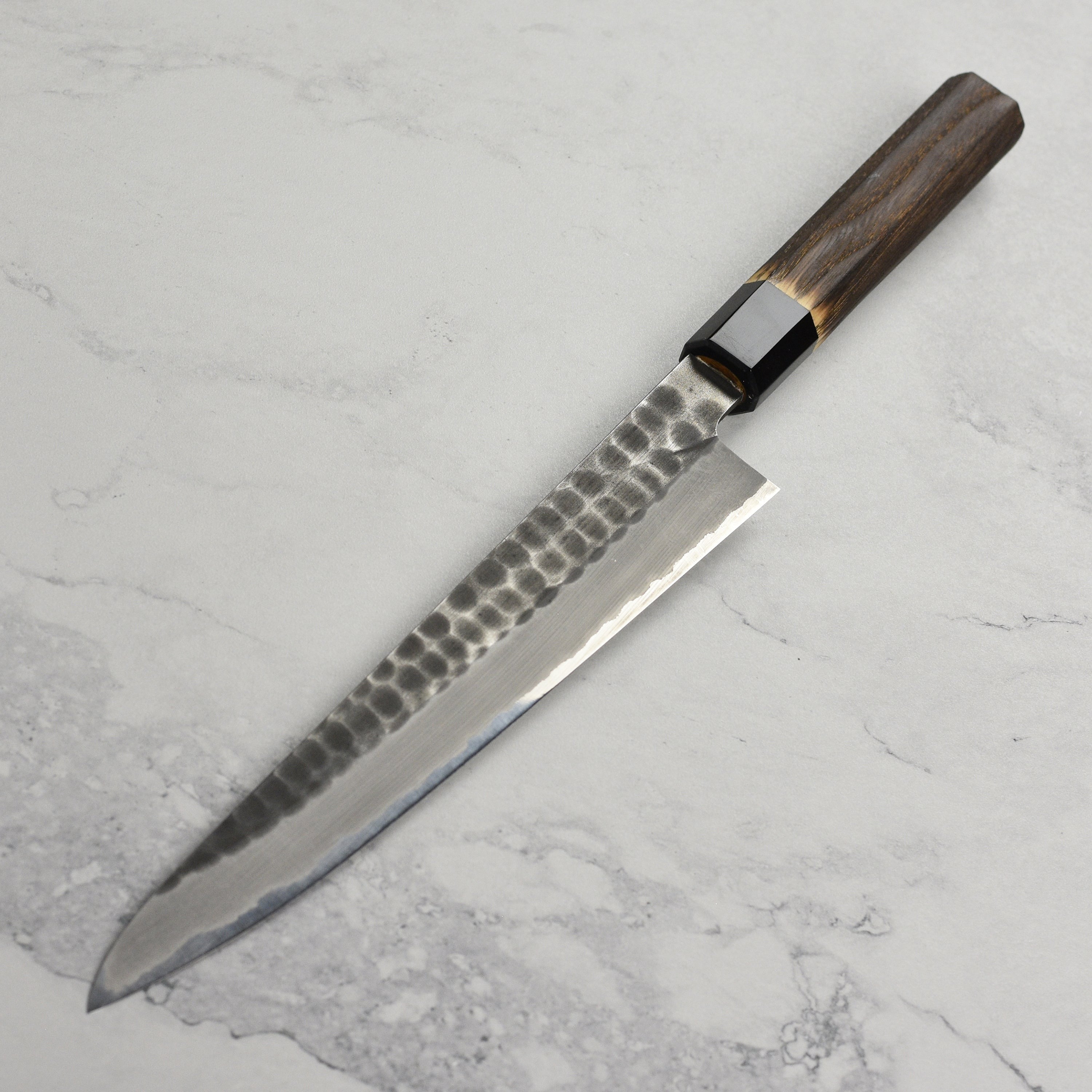 Hinoura Shirogami #2 Kurouchi Tsuchime 9.4" Sujihiki