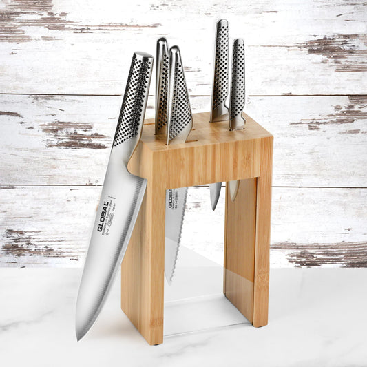 Global Osaka 6 Piece Knife Block Set