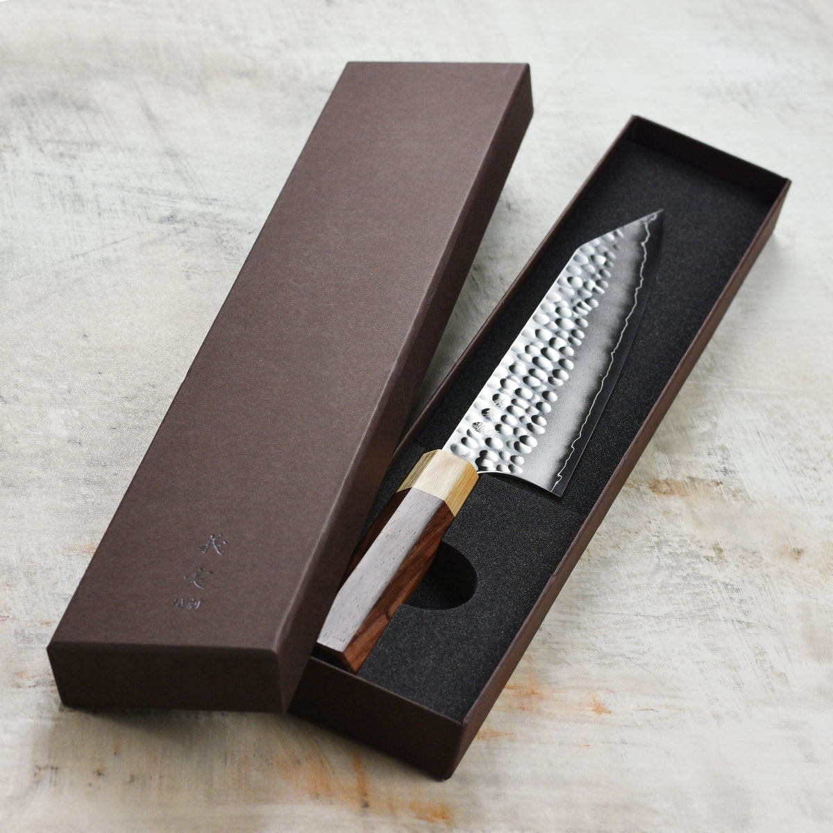 Yoshimi Kato Forged Ginsan Stainless Clad 8.25" Kiritsuke Gyuto