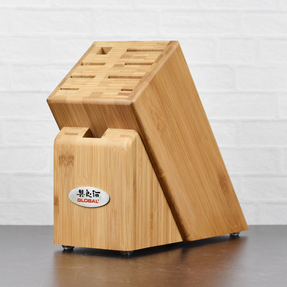 Global 10 Piece Bamboo Knife Block Set