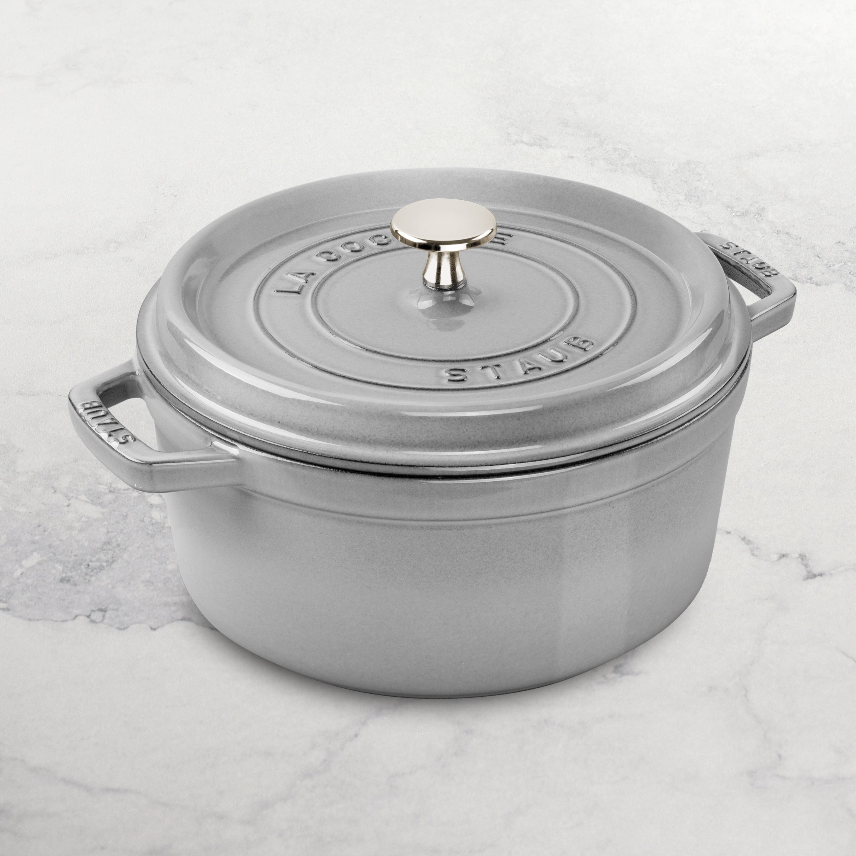 Staub 7-quart Graphite Gray Round Dutch Oven