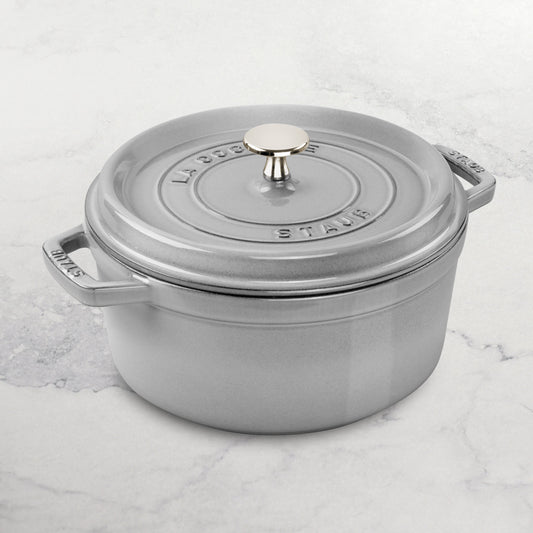 Staub 7-quart Graphite Gray Round Dutch Oven