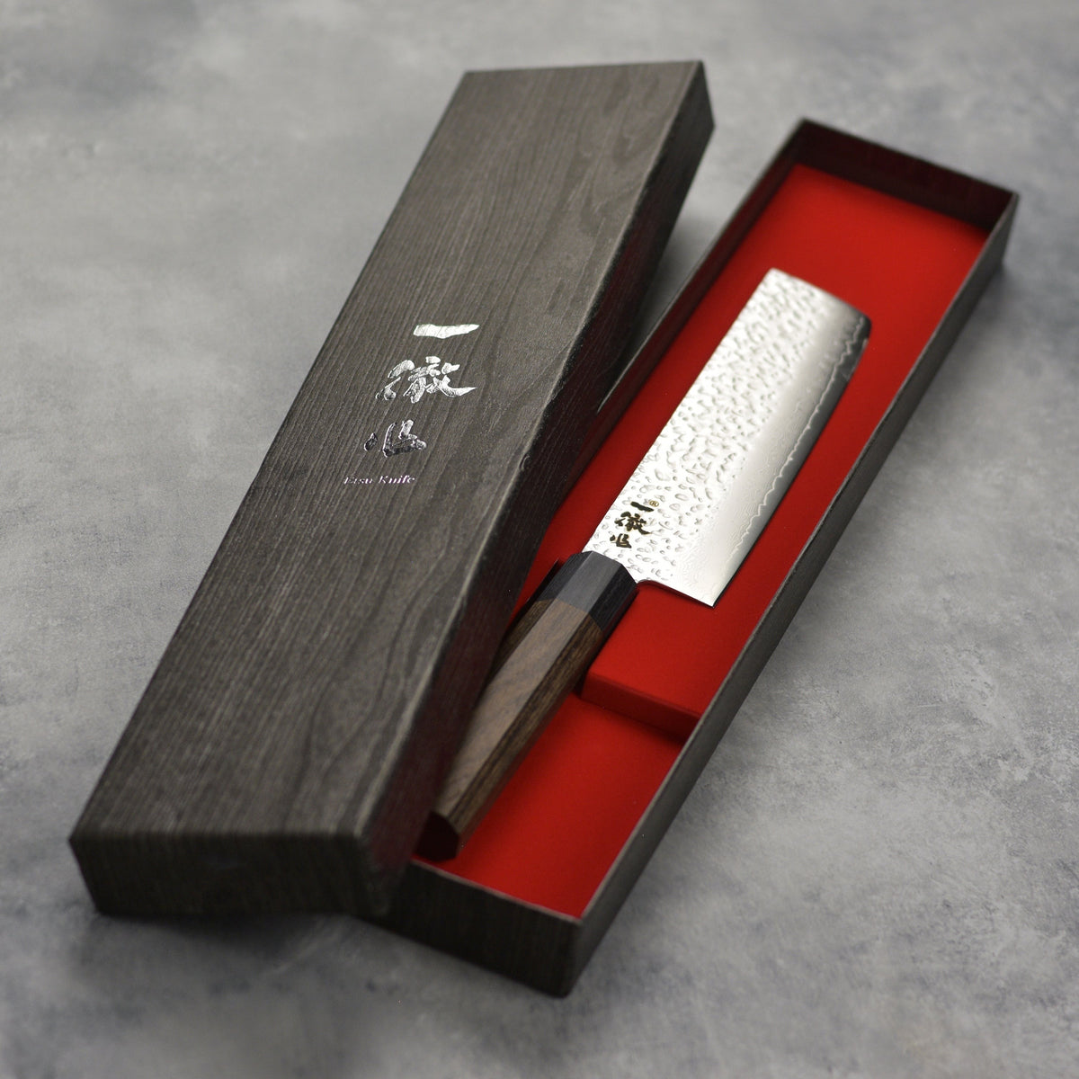 Ittetsu VG10 Hammered Damascus 5.9" Nakiri