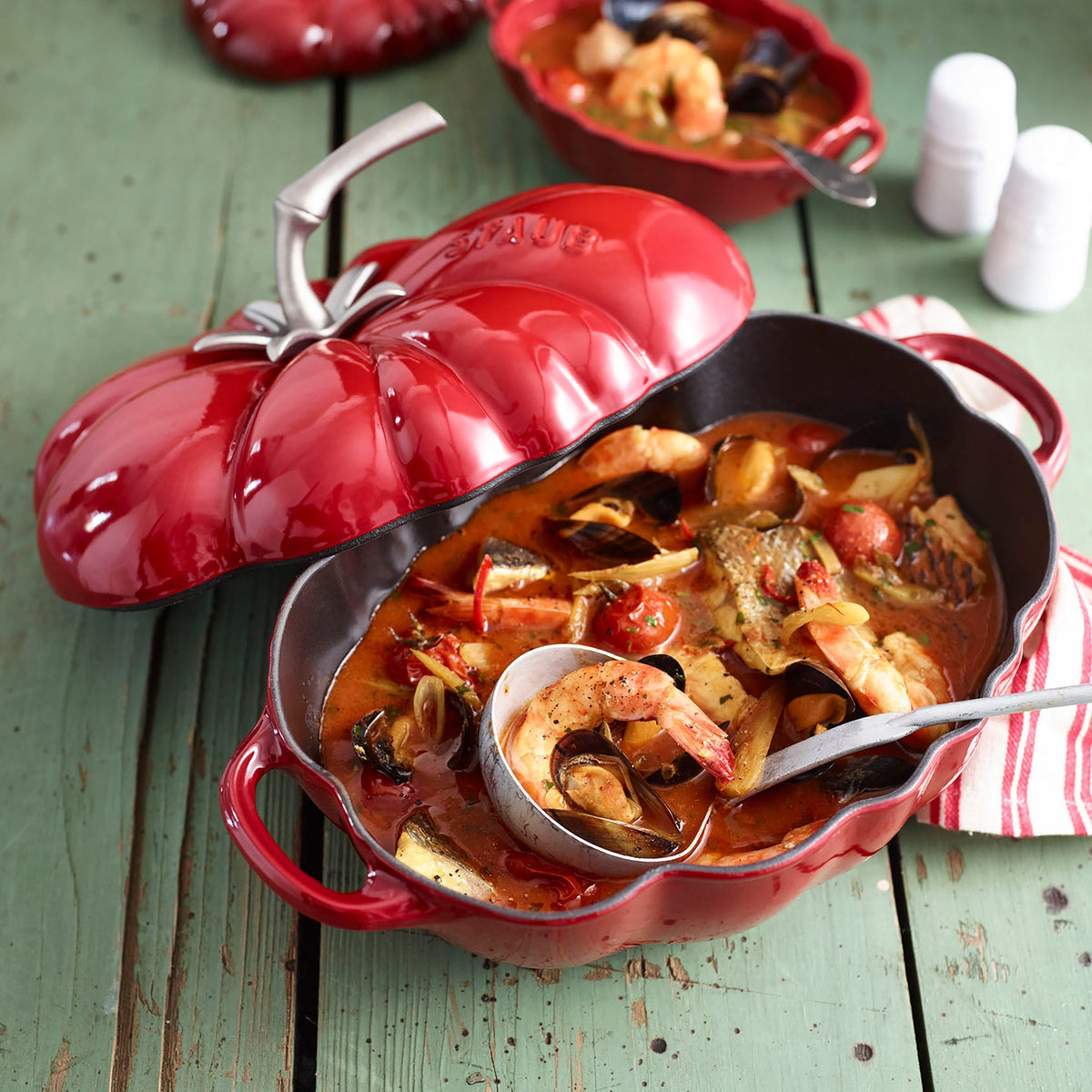 Staub 3-quart Cherry Red Cast Iron Tomato Cocotte