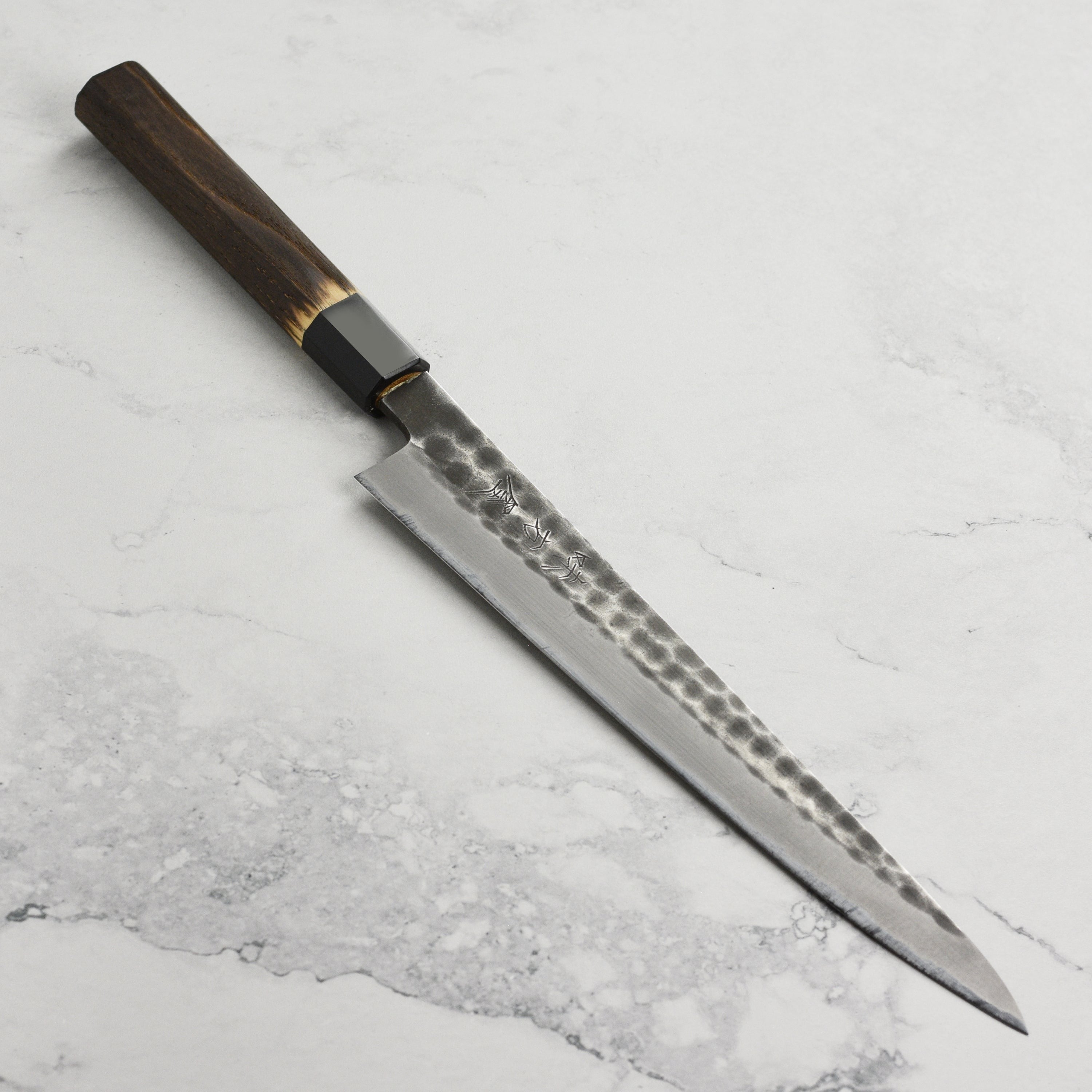 Hinoura Shirogami #2 Kurouchi Tsuchime 9.4" Sujihiki