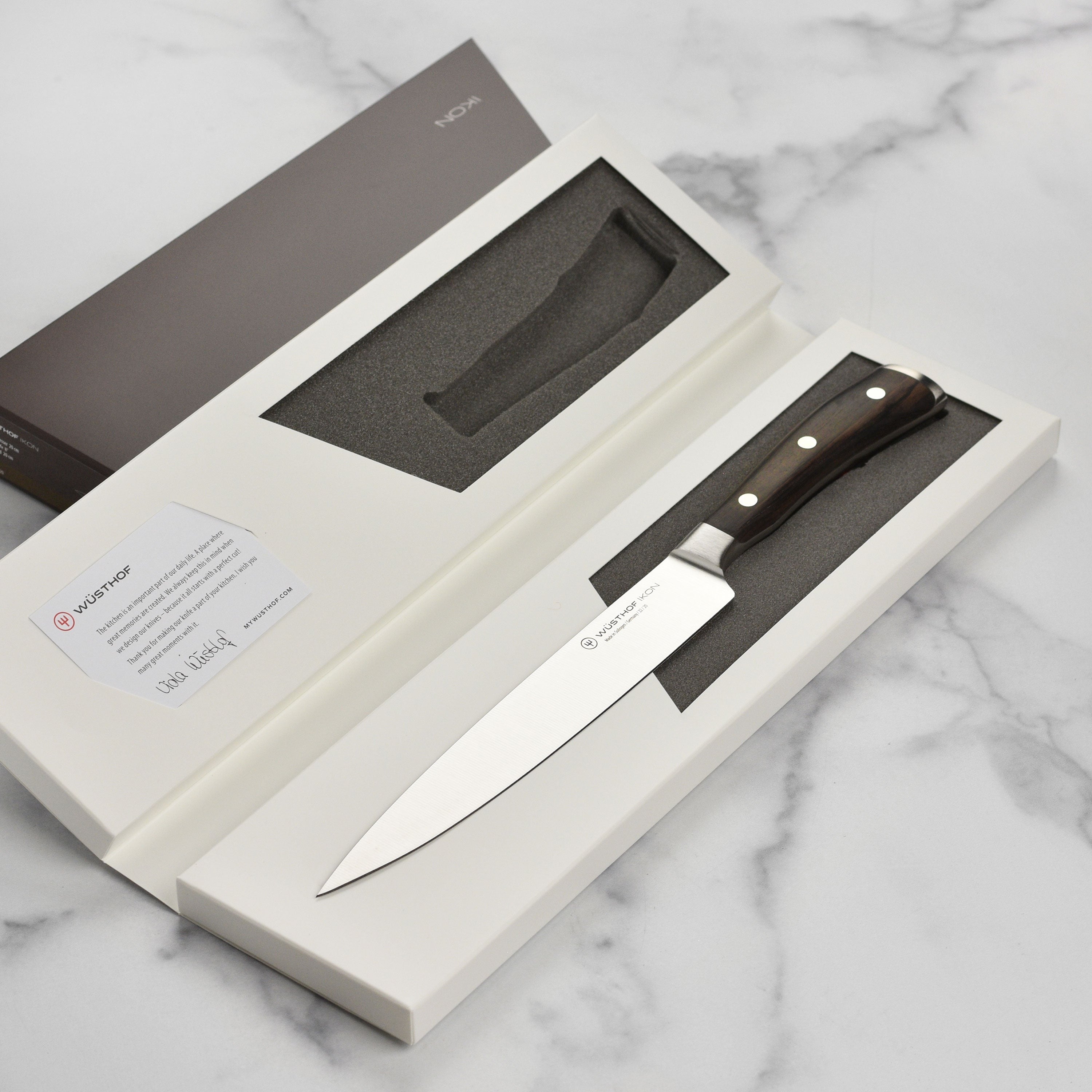 Wusthof Ikon Blackwood 8" Carving Knife