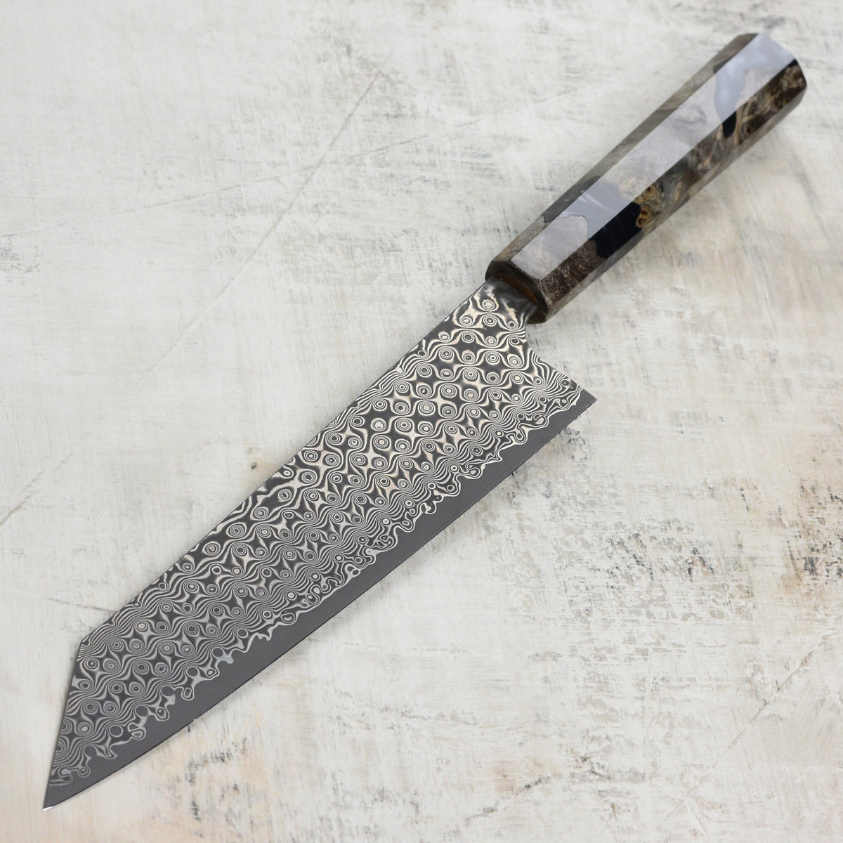 Nigara Anmon SG2 Damascus 9.4" Kiritsuke Gyuto