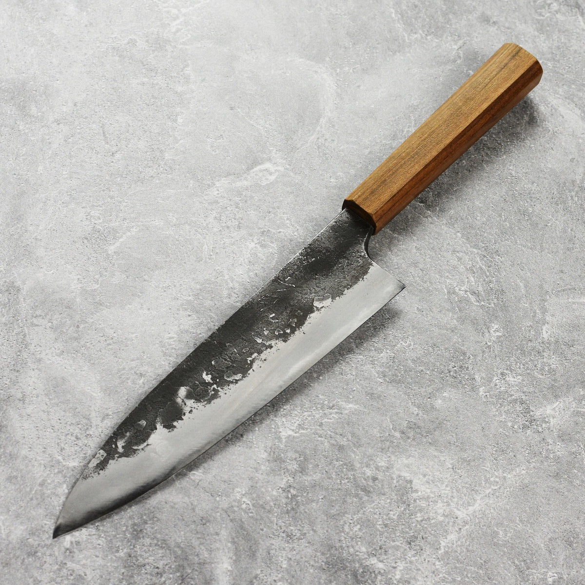 Mazaki Shirogami #2 Kurouchi Nashiji 8.25" Gyuto