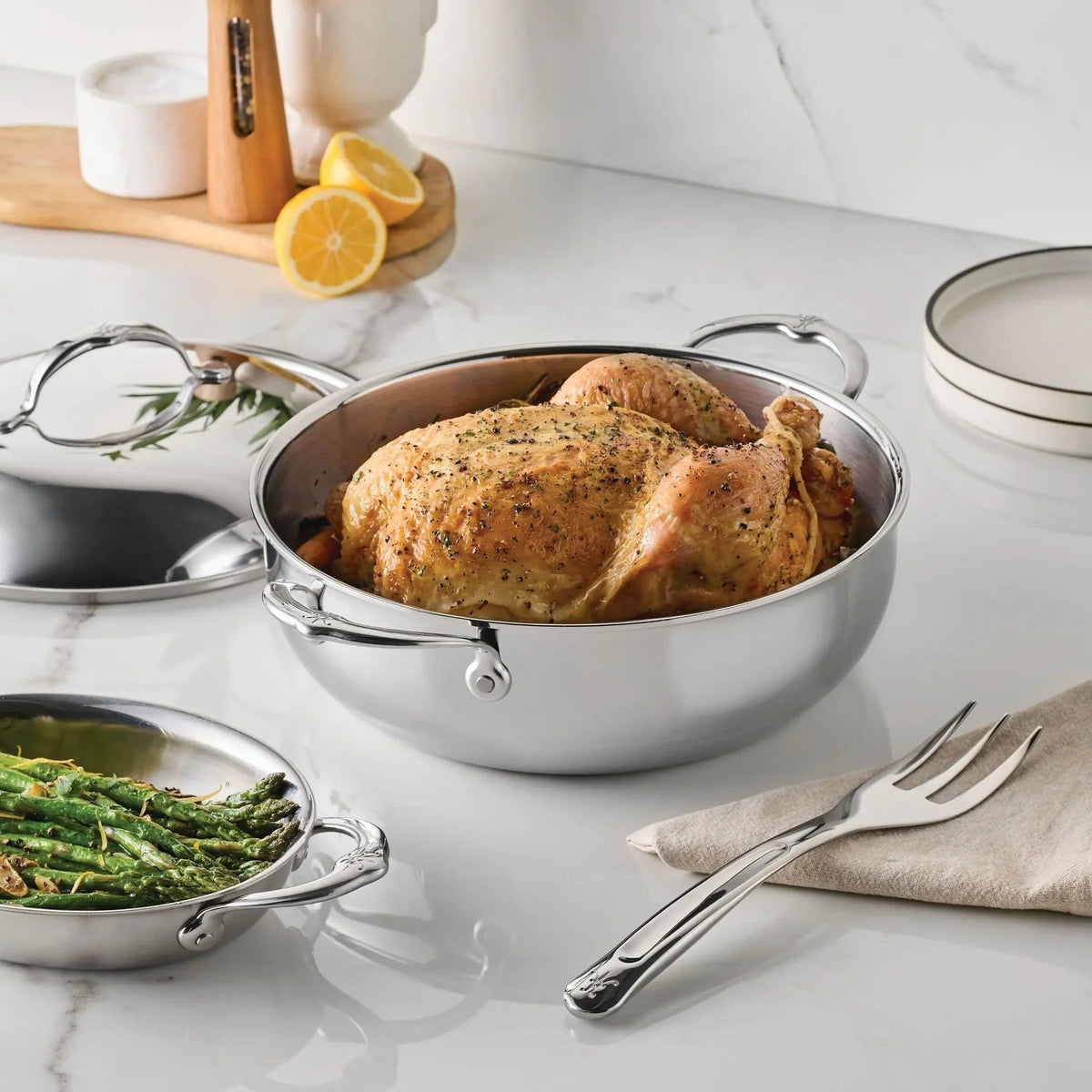 Hestan ProBond Luxe 5-quart Stainless Steel Dutch Oven