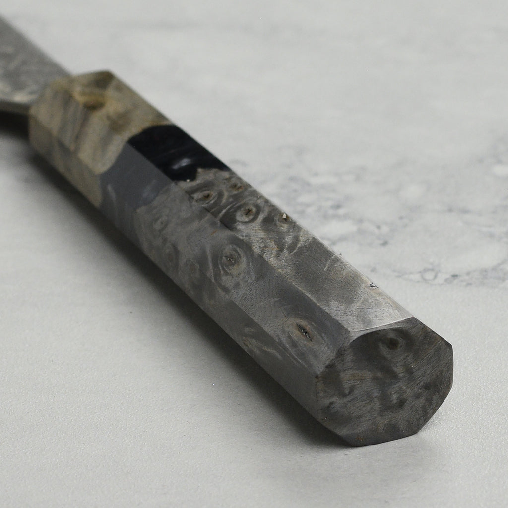 Saji SG2 Black Damascus 5.9" Petty, Stabilized Birch