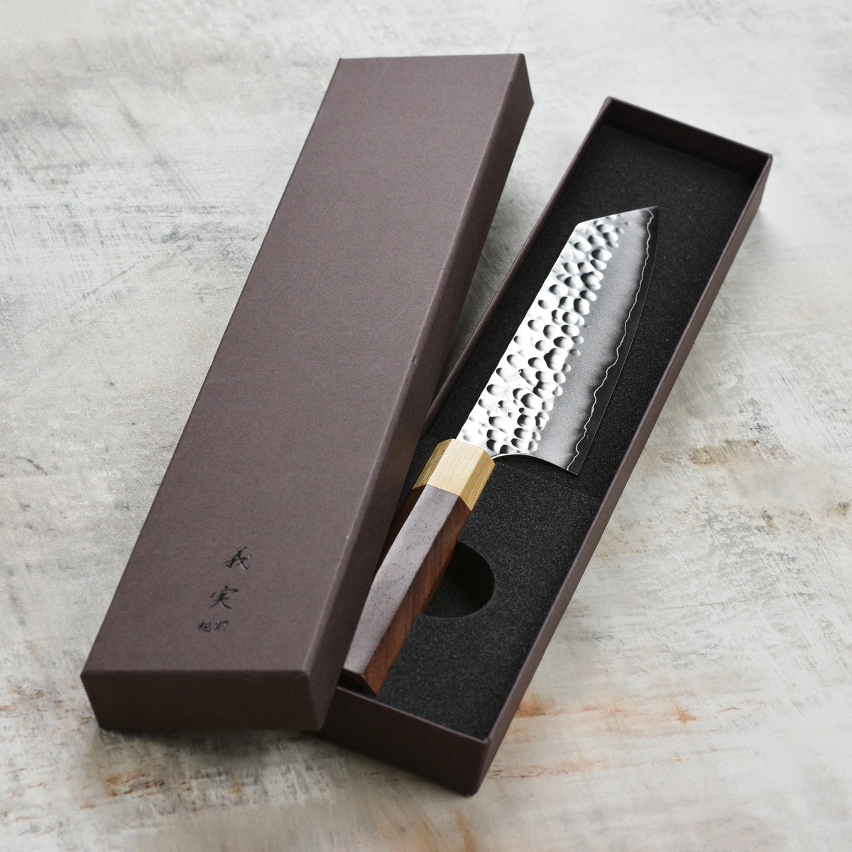 Yoshimi Kato Forged Ginsan Stainless Clad 6.7" Bunka